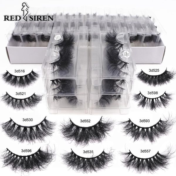 

false eyelashes red siren mink lashes wholesale bulk 5/30/50 pairs soft fluffy messy natural makeup