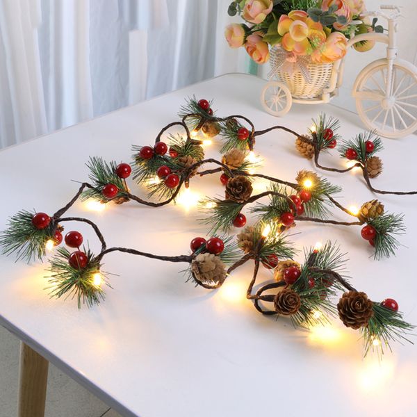

2021 new string led 6.56ft batterys operated christmas tree decoration fairy lights for the indoor outdoor garden room c4om