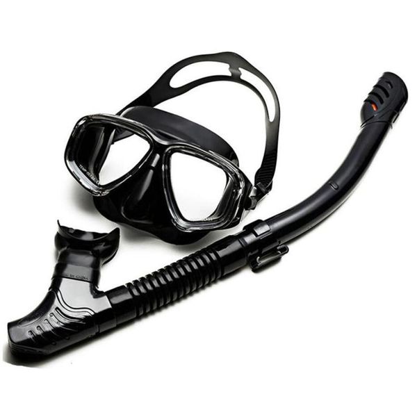 

professional scuba diving mask set anti fog goggles with snorkel glasses swimming easy breath tube underwater equipment