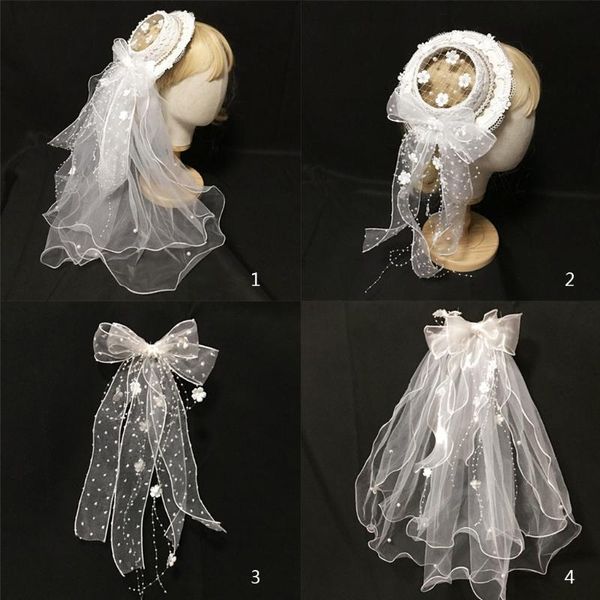 

stingy brim hats k3nf sweet lolita theme party hair ornament girls fancy embellishment for celebrations role playing po props, Blue;gray