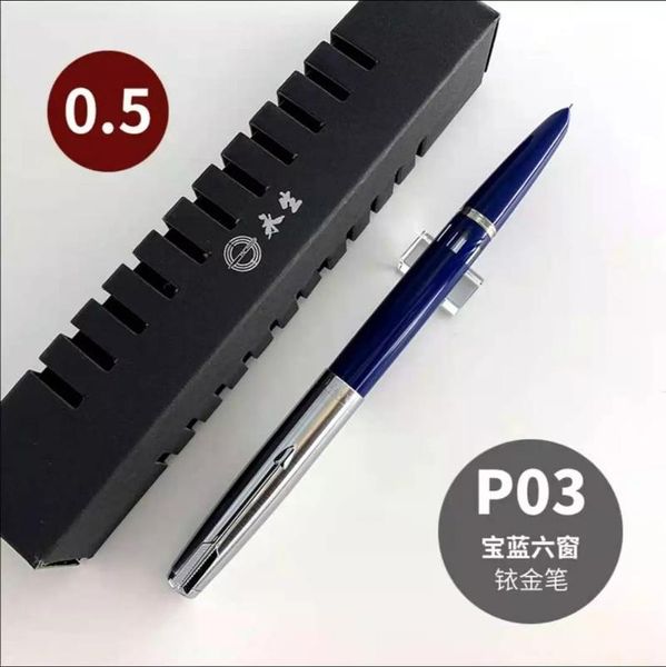

wing sung 601 vacumatic fountain pen piston type fine nib silver clip new color stationery office school supplies