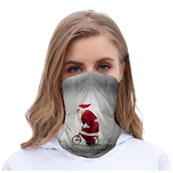 

cycling caps & masks christmas 3d print seamless outdoor riding mask neck protection motorcycle earmuffs headband magic scarf, Black