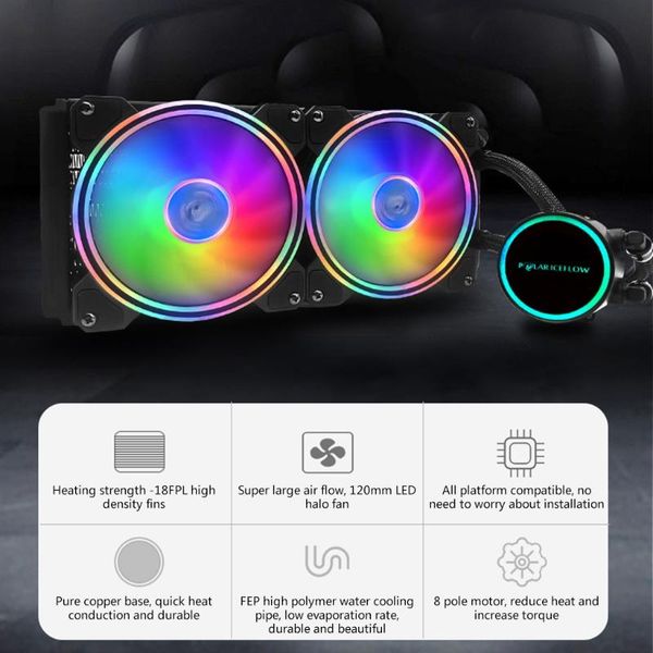 

fans & coolings low profile cpu cooler for intel/amd/lga colorful rgb chassis radiator fep pipe air 4.72in silent pwm fan