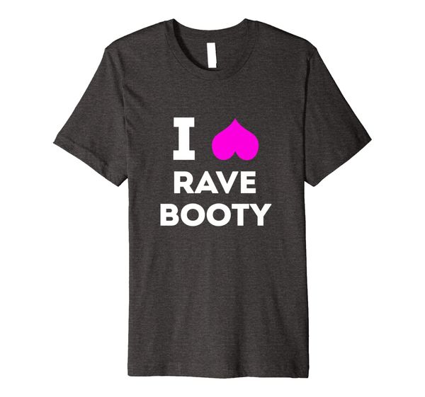 

the original i heart rave booty 2.0 rave festival t-shirt, White;black
