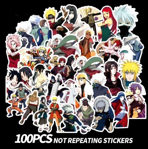 

fedex shipping wholesale 100pcs/pack value japanese anime stickers for water bottle car luggage lapskateboard decals kids gifts