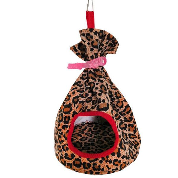 

cute canvas round bird hammock parrot nest house sleeping pocket cotton pet toy cages