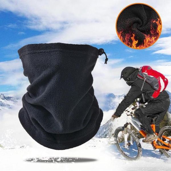 

cycling caps & masks winter multifunctional warm bib outdoor riding neck cap polar fleece face equipment ski guard cold-proof e5n1, Black