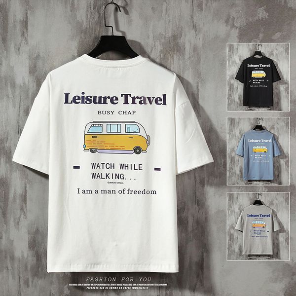 

2021 new universe print tshirt t shirt japanese streetwear short sleeve summer fashion casual oversize tshirts 96sd, White;black