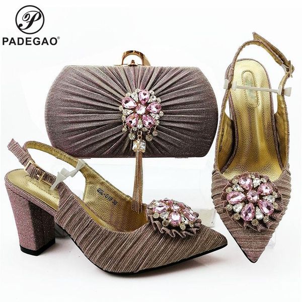 

dress shoes selling woman italian pointed toe and purse set african style heels sandals bag for fashion party, Black