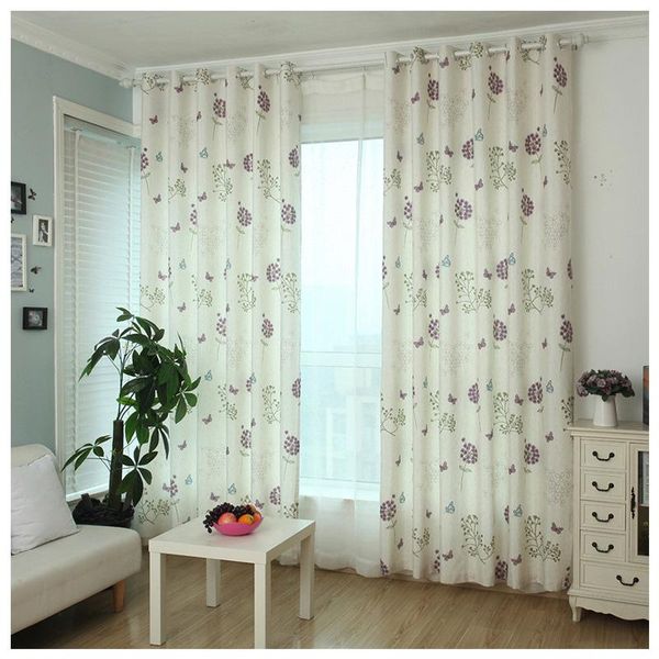 

curtain & drapes modern linen curtains for living room plant printed window bedroom fabrics white tulle