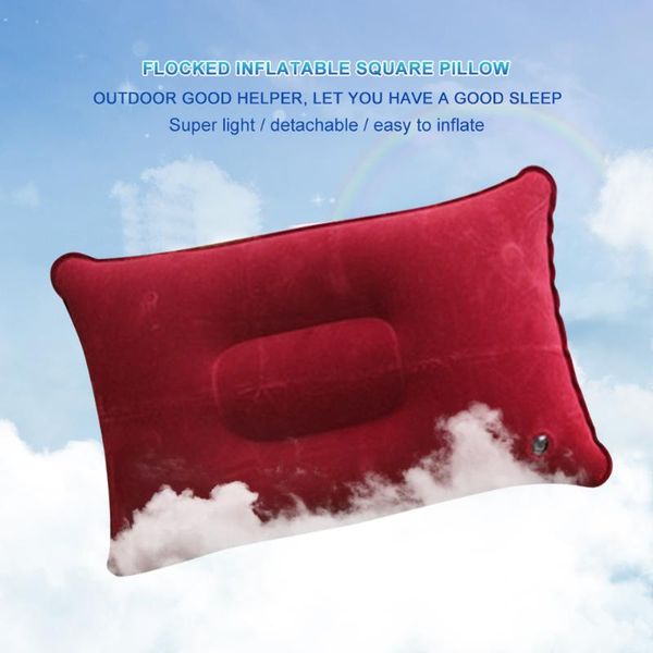 

outdoor pads portable inflatable air pillows ultralight pvc camping travel sleep cushion hiking beach car plane head rest camp gears