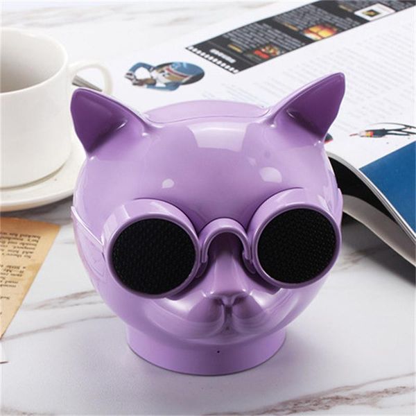 

computer speakers cute cool eyes cat head bluetooth speaker pet star mini portable birthday holiday gift entertainment party