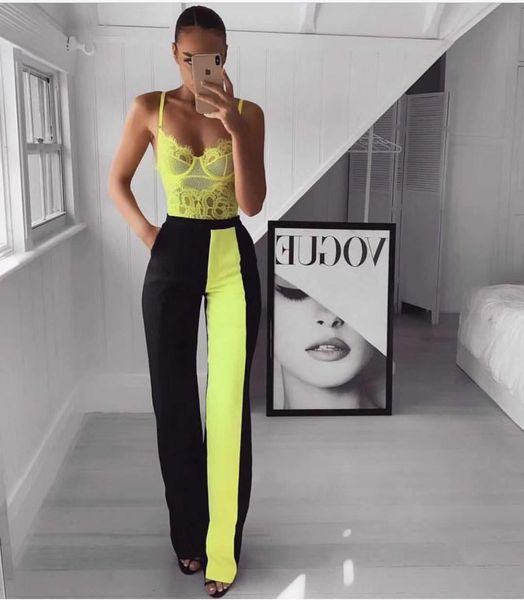 

green celebrity black income 2 joint parts rayon band night club set xq8m