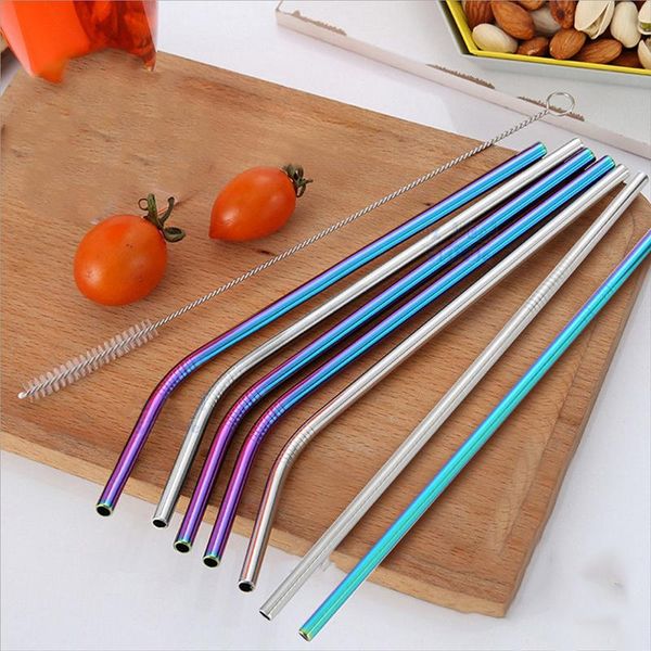 

drinking straws reusable stainless steel straw premium metal party bar tea coffee accessories