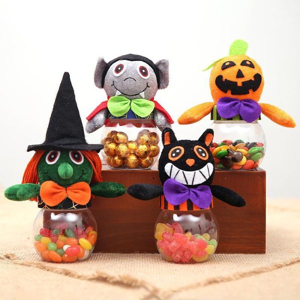 Embrulhar presente Halloween Candy Box armazenamento jarra de abóbora Diy Safari Animal Gifts Festa de Festa #5G