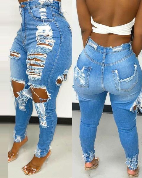 

women's pants & capris hollow out tassels patchwork pencil pant women casual high waist zipper skinny jeans spring fall hole denim trou, Black;white