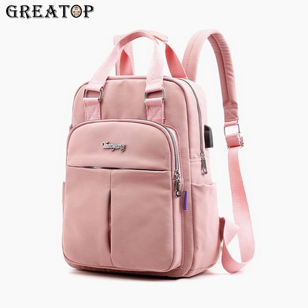 

girls fashion sweet lady good quality waterproof leisure travel backpack school bags