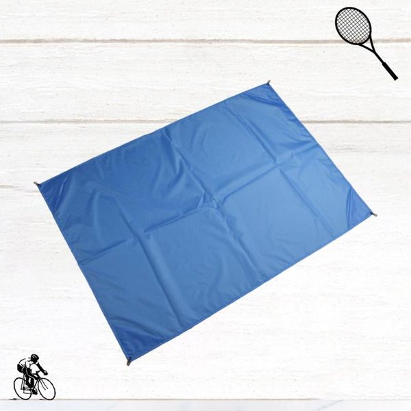 

foldable picnic mat lightweight ground pad waterproof cushion multi-functional pad for travel outdoor (blue 1.4 x 1m)