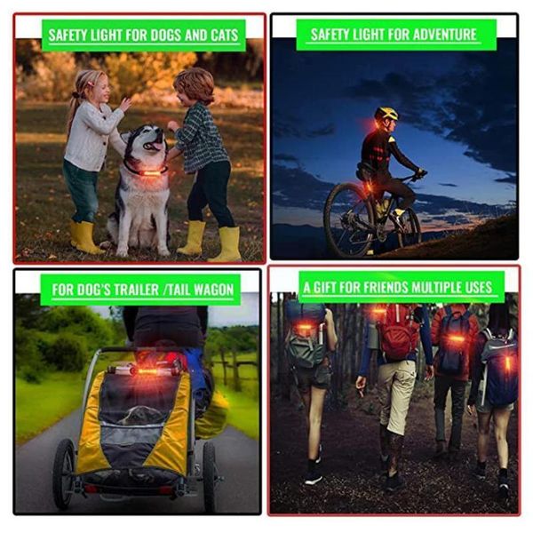 

motorcycle helmets helmet cycle bike night safety signal led tail rechargeable light rear waterproof taillight lamp wa n8s1