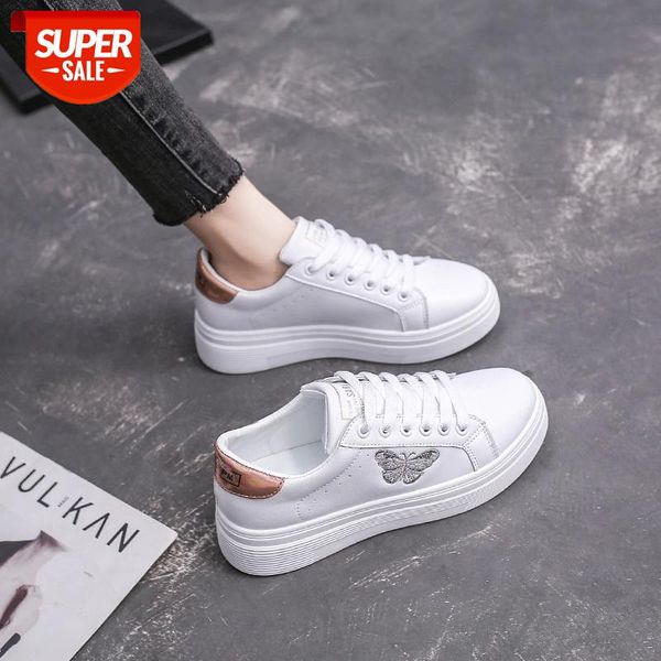

small white shoes women's spring autumn 2021 new wild korean street shoes flat leather casual fashion running sports white #z43p
