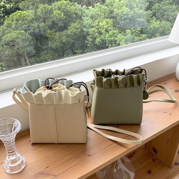 

cross body fashion designer shoulder bag solid color small flap crossbody bags for women frills trend messenger hand 2021 purse