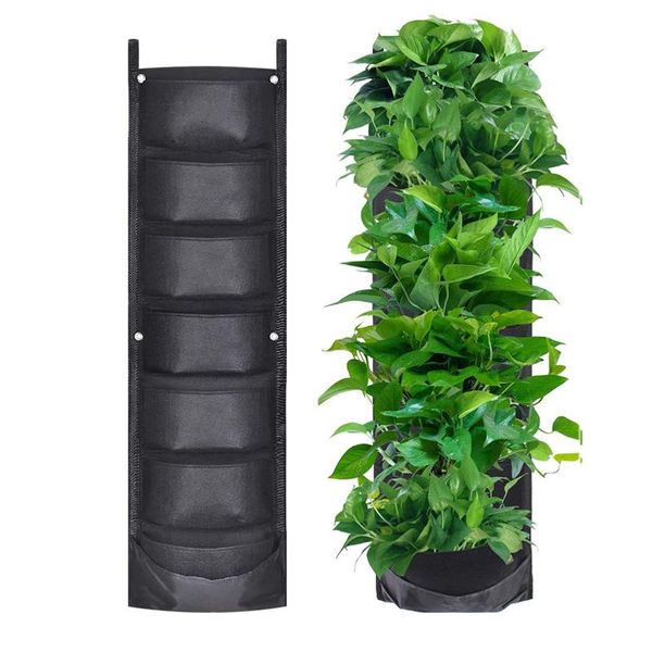 

planters & pots wall hanging planting bags green grow bag planter vertical garden vegetable living growing flowers tools