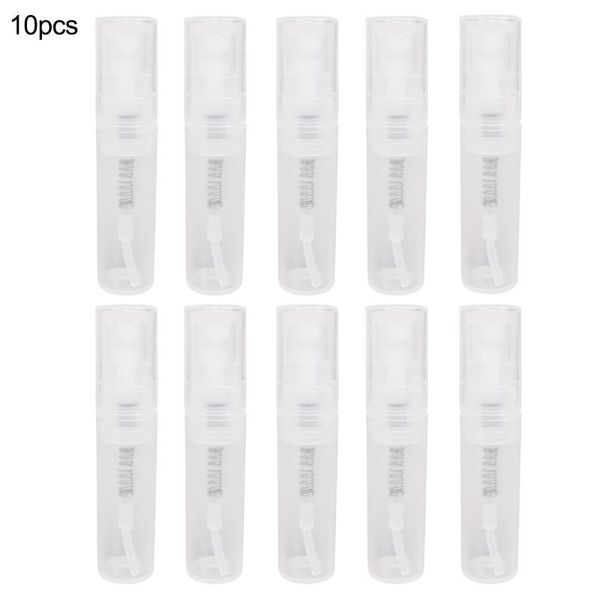 

storage bottles & jars 10pcs 2ml cosmetic perfume atomizer spray container for traval transparent plastic bottle