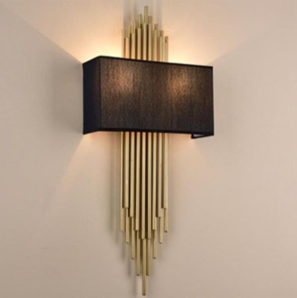 

wall lamp e14 led bulb metal pipe living room decoration el aisle lights bedroom sconce surface mount