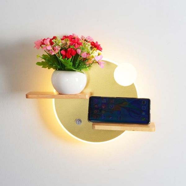 

wall lamps led lamp modern light fixture indoor sconce minimalist stair bedroom bedside living room home hallway 11w lighting