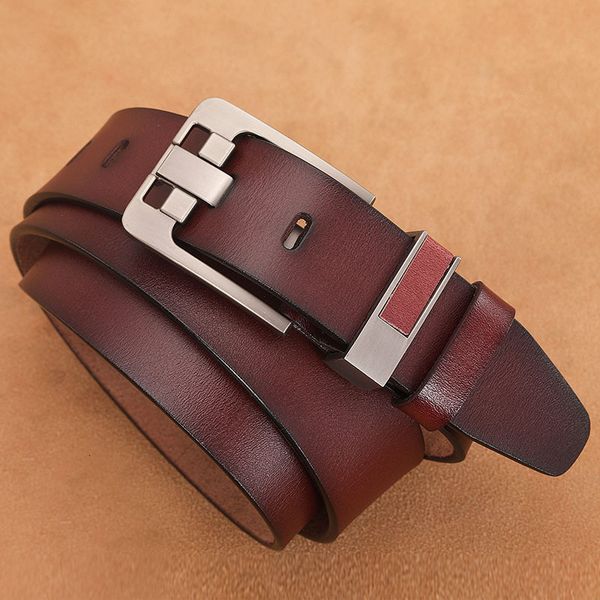 

2021 new fifteen hundred 110 120 130 140 150 170 centimeters plus size genuine belts from men of real leather pin breeze belt buckle cyw6, Black;brown