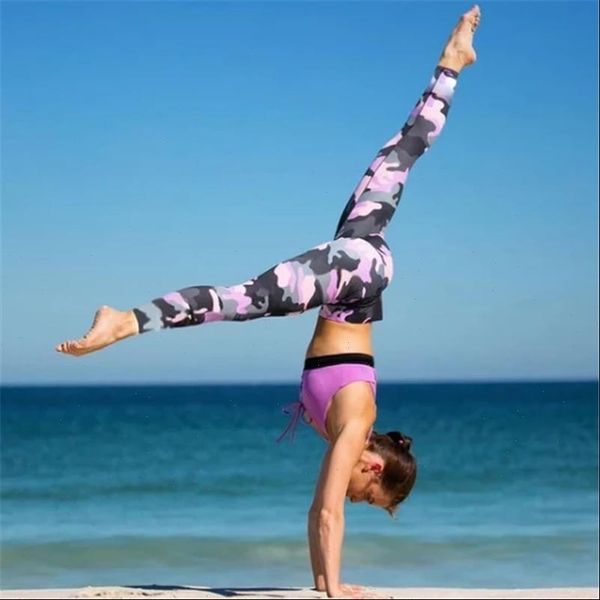 

pink camouflage workout leggings sporting legging fitness push up leggings hip elastic high waist leggings, Black