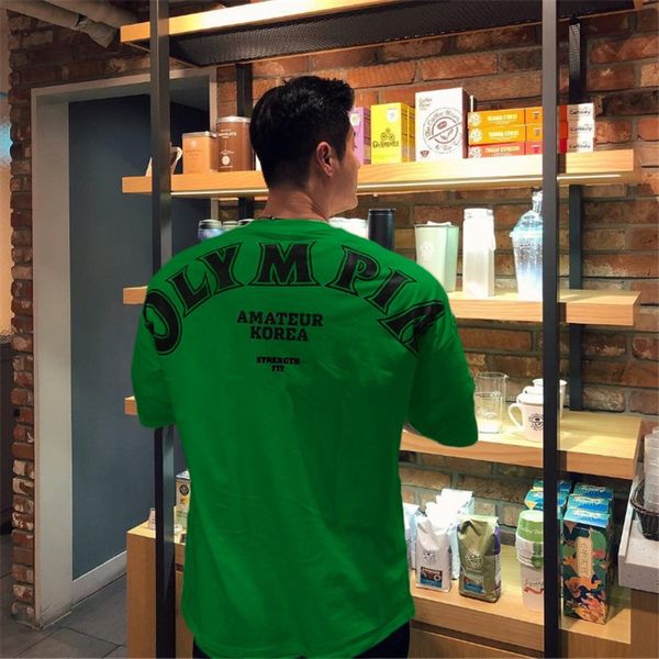 

2021 new men t-shirt cotton short sleeves undershirt male fashion printing mens tee summer brand clothing homme 11 colors axuc, White;black