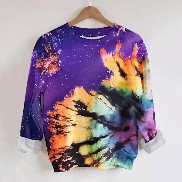 

women's hoodies & sweatshirts women sweatshirt harajuku pullover printing casual long sleeve woman clothes #8, Black