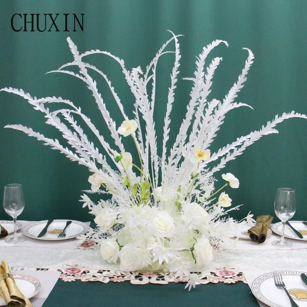 

decorative flowers & wreaths pampas grass wedding flower ball simulation wreath deskdecoration for banquet restaurant diy