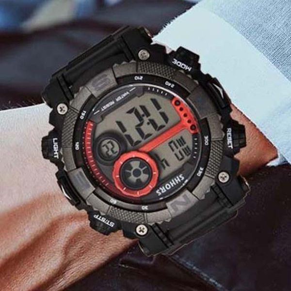 

wristwatches 2021 shhors watch men led digital watches waterproof military sport electronic clock relogio masculino reloj hombre, Slivery;brown