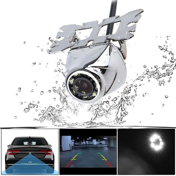 

car rear view cameras& parking sensors ccd camera 170 degree night vision reversing assistance wide angle 480 tvl with 8 led for vehicle