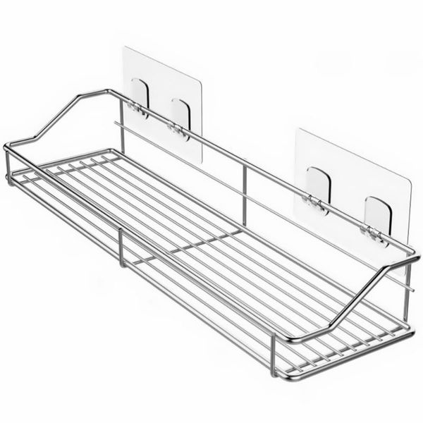 

bathroom storage rack wall-mounted hanging rack stainless steel storage shelf