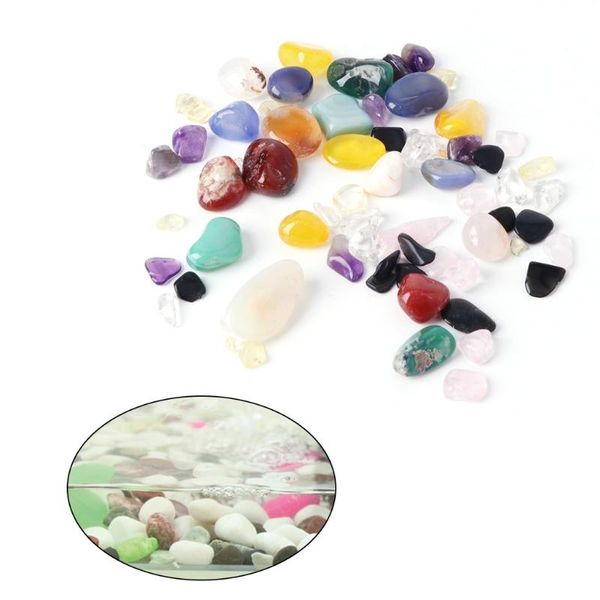 

decorations c1fa natural stone aquarium fish tank decoration crystal agate colorful gravel
