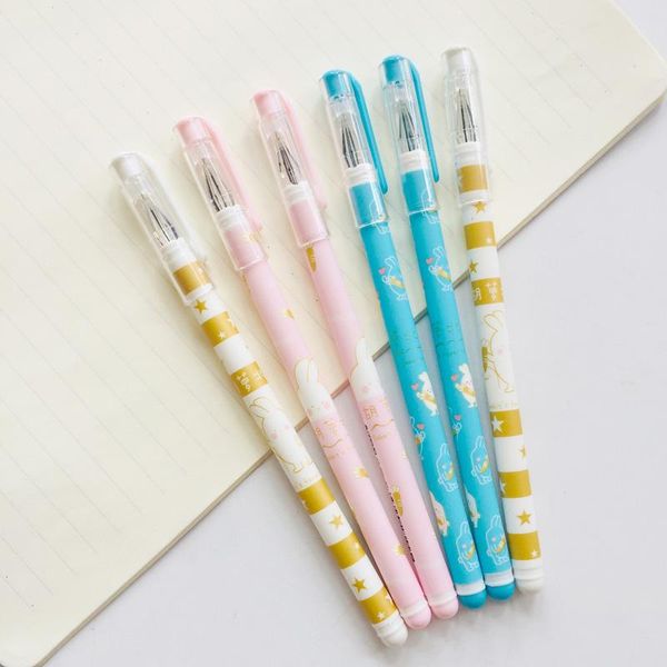 

gel pens 3x kawaii love carrot pen rollerball school stationery 0.5mm black ink