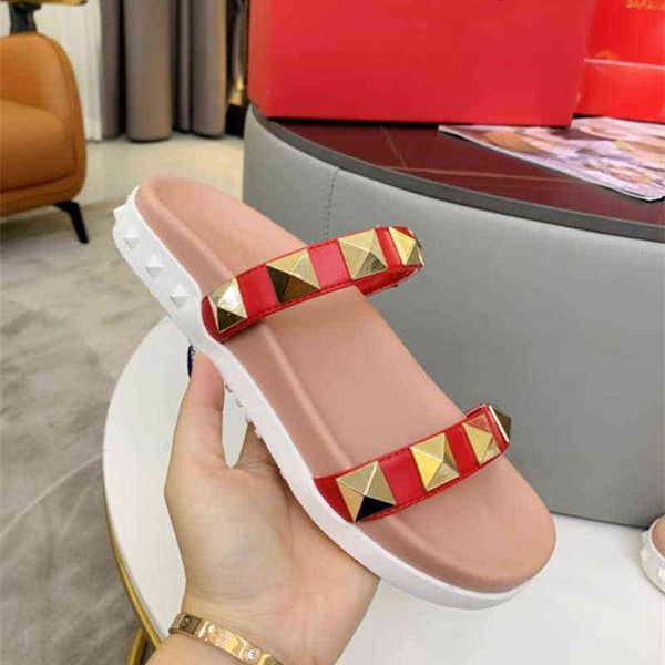 

golden rivet summer fashion arizona plat heel platform sandals double buckle for women girls ladies lady slippers designer leather white, Black