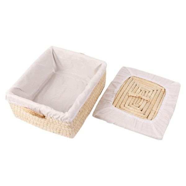 

storage baskets 1pc straw bread basket practical bun egg for daily use (beige)