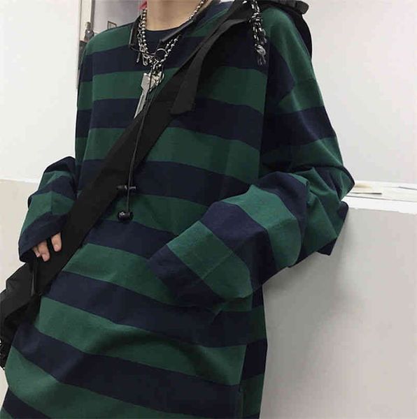 

women's hoodies & sweatshirts long-sleeve female striped shirt, spring and summer punk-style large-size harajuku style, vintage, g3ko, Black