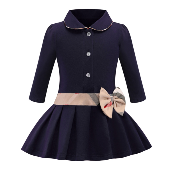 

2021 autumn new arrival kids clothing long sleeve girl dress princess casual wear plaid bow baby children's wear 2-7year fashion, Red;yellow