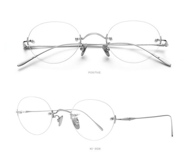 Óculos de titânio sem aro Mulheres Progressiva multi-focal lente óptica óculos de alta qualidade ver perto de óculos de leitura de longe homens óculos de sol