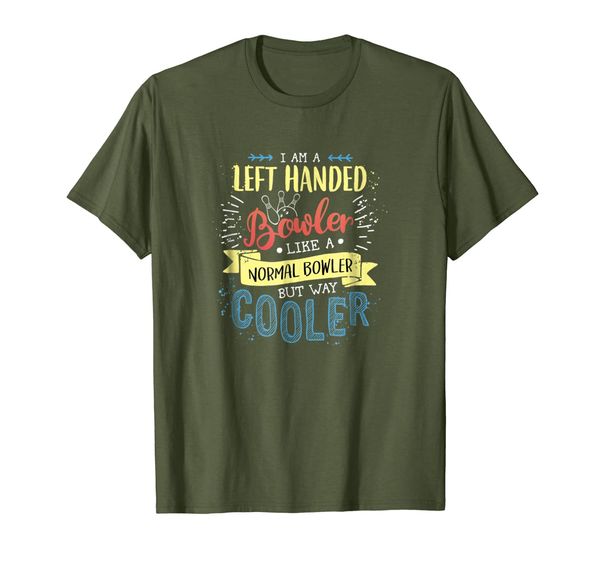 

left handed bowler shirt national day funny gifts, White;black