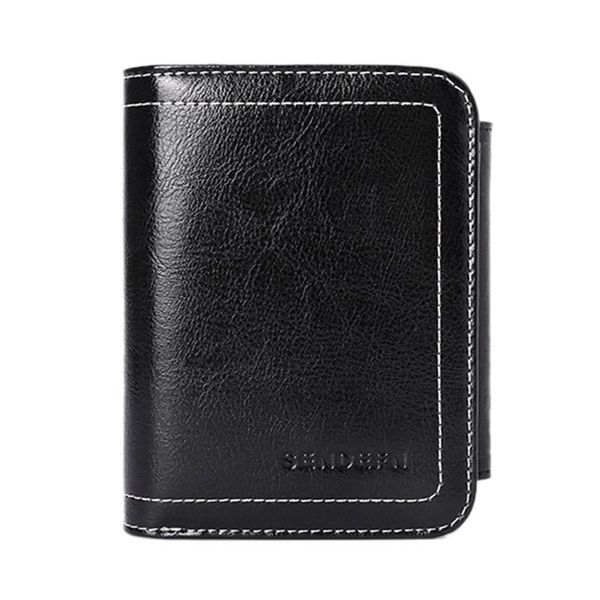 

coin purses sendefn short women pu wallet ladies mini fashion gril purse female vintage for card holder, Red;black