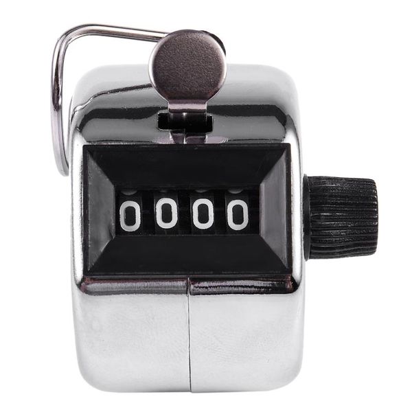 

counters 4 digit number clicker golf hand tally click counter silver