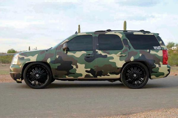 Pellicola per auto in vinile mimetico Jumbo verde militare Adesivo adesivo fai-da-te Foglio per rivestimento auto con bolle d'aria 317u