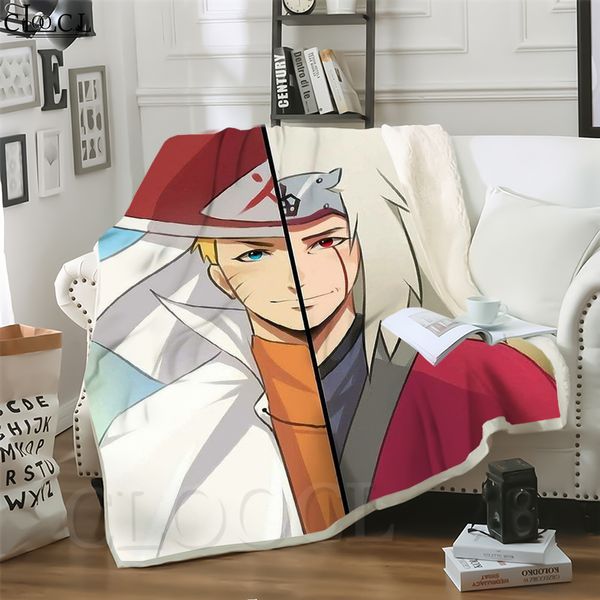 

cloocl blankets japan anime naruto jiraiya 3d print street style sofa travel throw blanket teens plush quilt