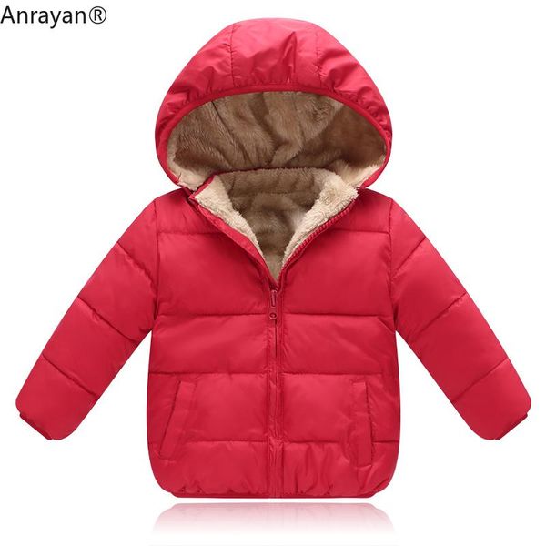 

coat children outerwear winter boys girls leisure sport jackets infant warm baby parkas thicken kids hooded clothes downcoat, Blue;gray